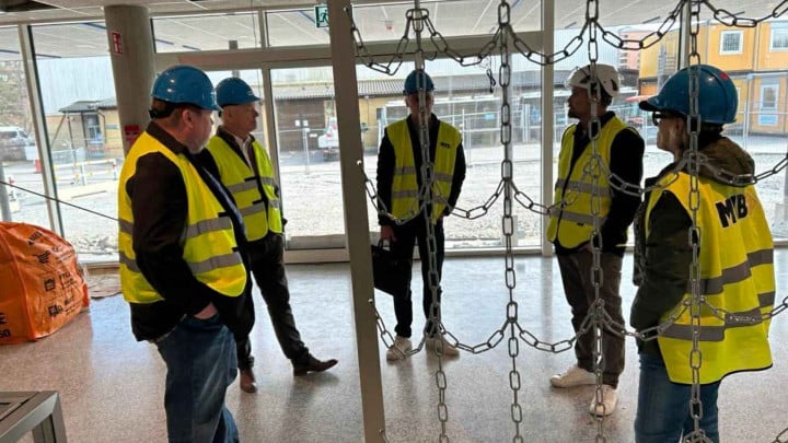 Nya ishallen i Tyresö vid Tyresövallen inför invigning 2026