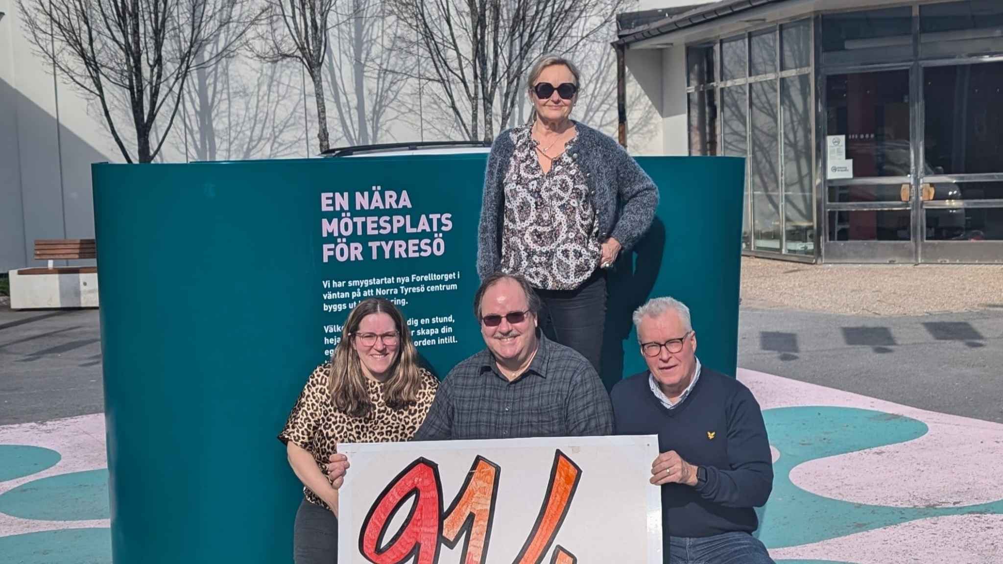 Samtal om lokalpolitik i Tyresö med fokus på trygghet och utveckling