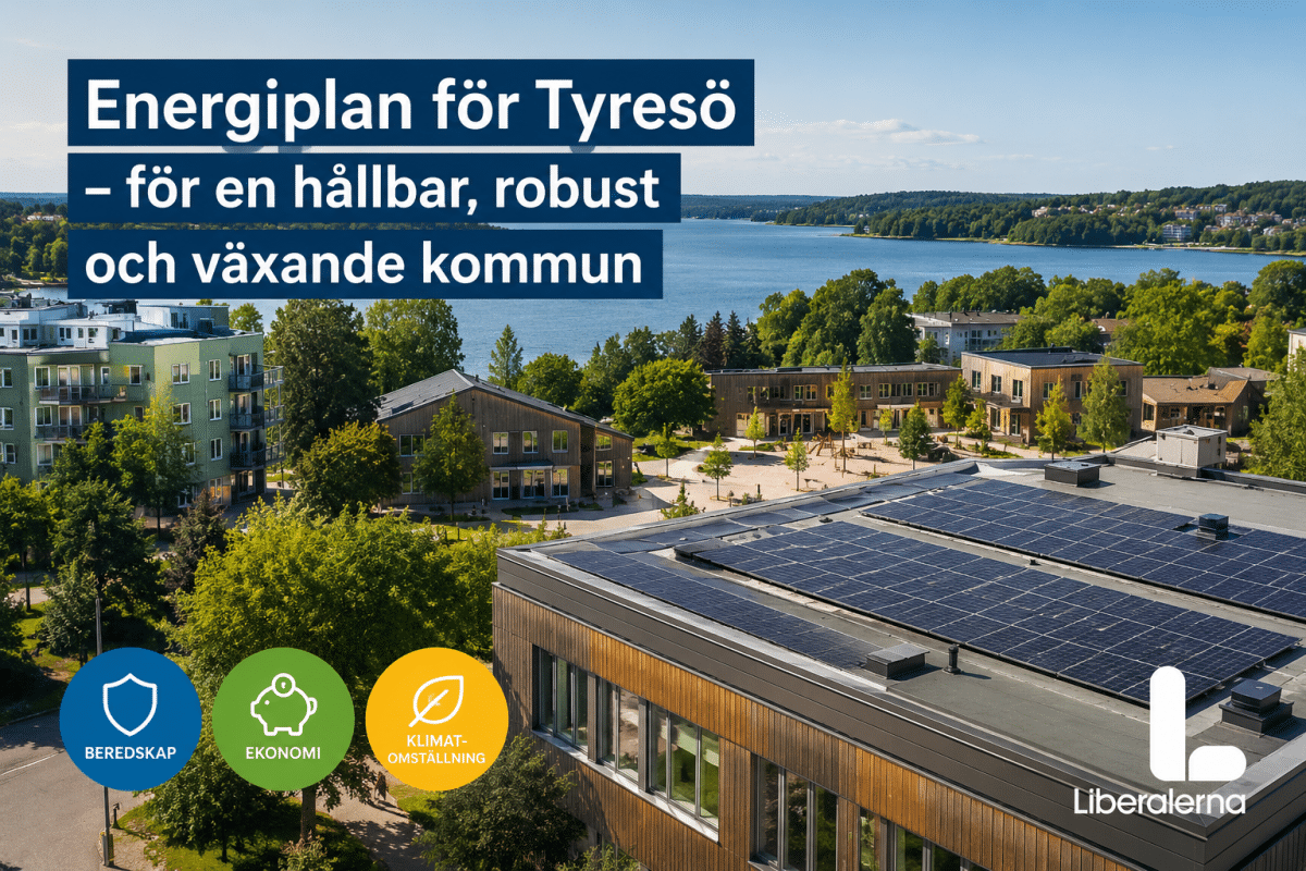 Liberalerna vill ta fram en modern energiplan för Tyresö kommun